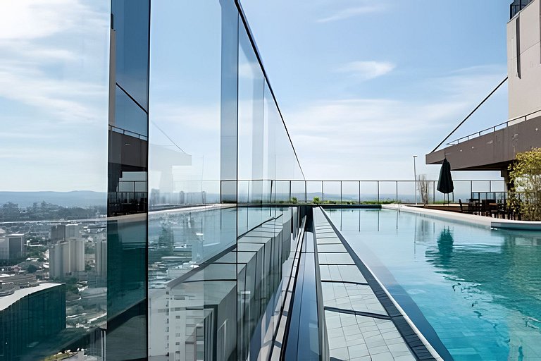 Flat Luxo 35º Andar • Vista Incrível da Cidade