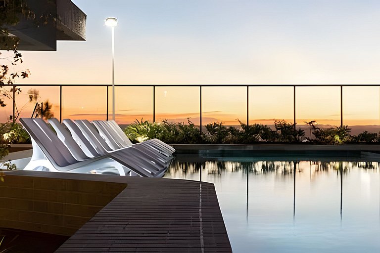 Flat Luxo 35º Andar • Vista Incrível da Cidade