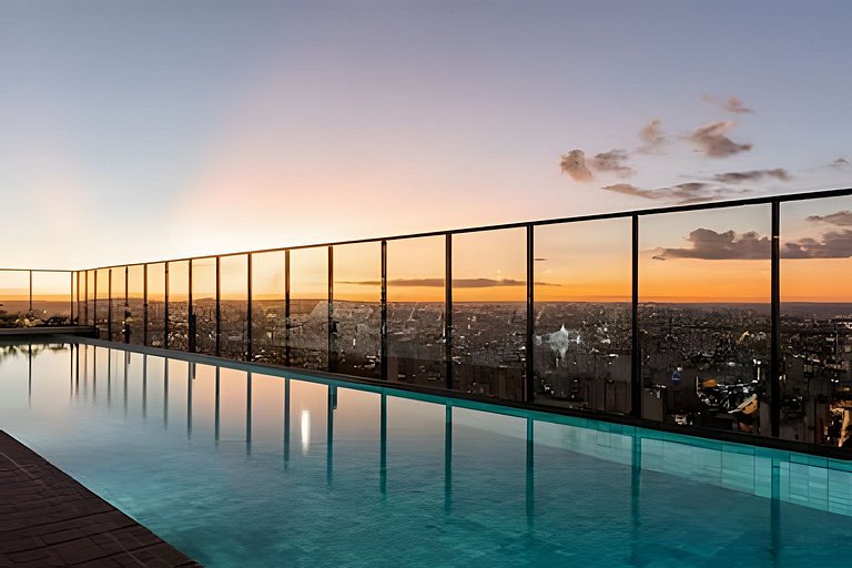 Flat Luxo 35º Andar • Vista Incrível da Cidade