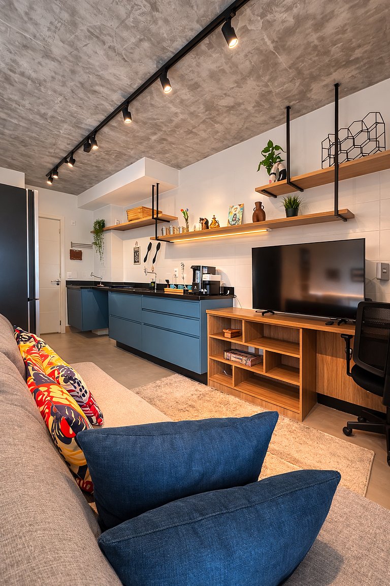 Charmoso Flat acolhedor.