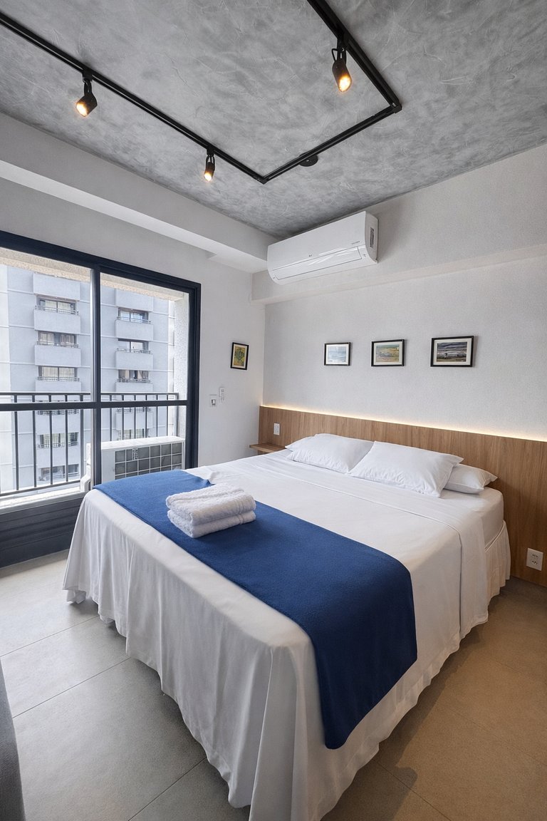 Charmoso Flat acolhedor.