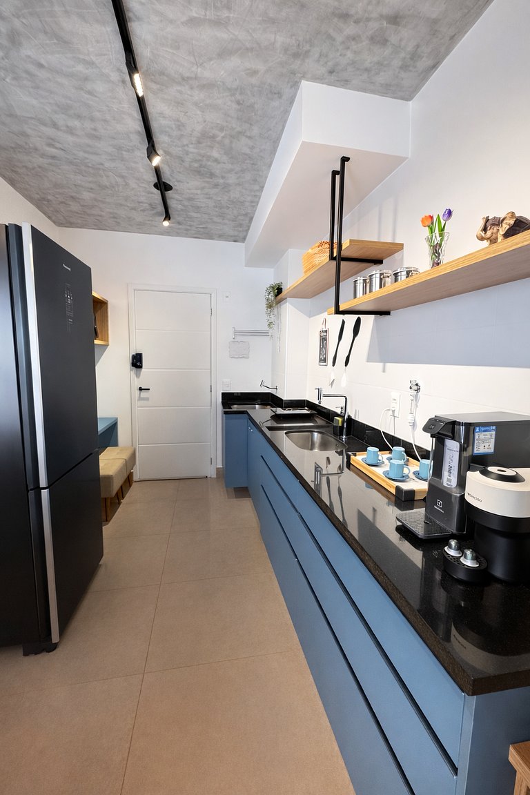 Charmoso Flat acolhedor.