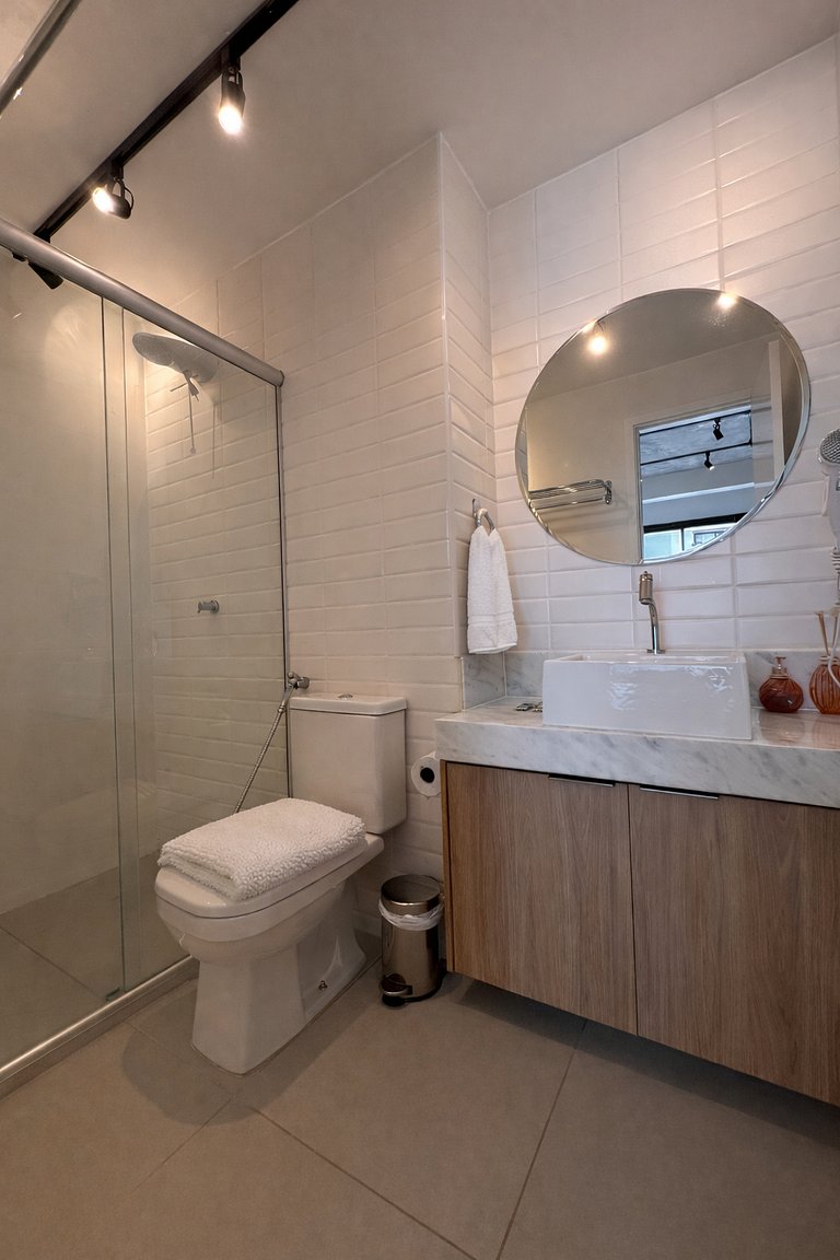 Charmoso Flat acolhedor.